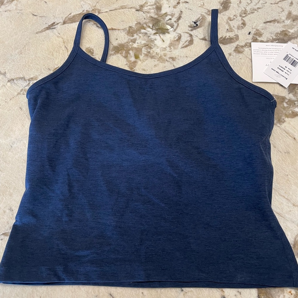 Beyond Yoga Spacedye Truly Tank in Navy, size Medium